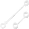 2pcs Silicone Cable Converter Holder Strap Tether,Anti Lost Cover Protections Sleeve Case for Various Charging Adapters Cable Adapter,Cable Straps Cord Management (White) view 1