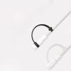 2pcs Silicone Cable Converter Holder Strap Tether,Anti Lost Cover Protections Sleeve Case for Various Charging Adapters Cable Adapter,Cable Straps Cord Management (Black) view 3