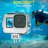 FitStill 263FT/80M Underwater Waterproof Diving Housing for Go Pro Hero 13/12/11/10/9 Black,Protective Underwater Diving Housing Shell Accessories (Hero13/12/11/10/9 Aluminum Alloy Shell) view 2