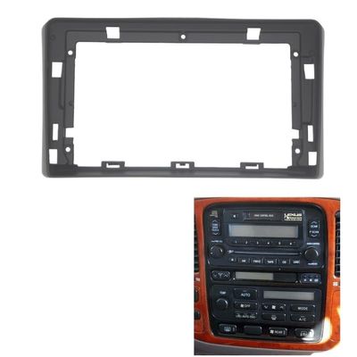 Car Front Side Air Outlet Vent Frame Trim Compatib Car Radio Frame Kit/Fit for Toyota LC100/Lexus LX470 4700 Auto Stereo Install Dash Panel Fascia Trim Bezel ABS Silver Car Stereo Radio Fascia Bezel