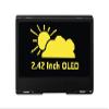 2.42inch OLED Display Module - 128x64 Resolution, SPI/I2C Communication, Compatible with Raspberry Pi, Arduino, SSD1309 Driver Chip with Metal Case (Yellow) view 1