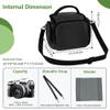 Ainiv DSLR Camera Bag, Waterproof Anti-Shock SLR Camera Case, Large Adjustable Shoulder Strap Camera Backpack, Portable Crossbody Single Shoulder Backpacks Compatible with Canon, Sony, Nikon, Black view 2