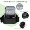 Ainiv DSLR Camera Bag, Waterproof Anti-Shock SLR Camera Case, Large Adjustable Shoulder Strap Camera Backpack, Portable Crossbody Single Shoulder Backpacks Compatible with Canon, Sony, Nikon, Black view 3