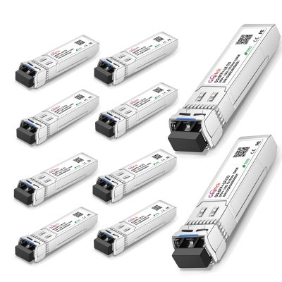 10GBase-LR SFP Module, 10Gbe Single-Mode LC Networking Transceiver for CO SFP-10G-LR, Meraki MA-SFP-10GB-LR, Ubiquiti UniFi UF-SM-10G, Fortinet, Meraki and More, up to 10km,10pcs
