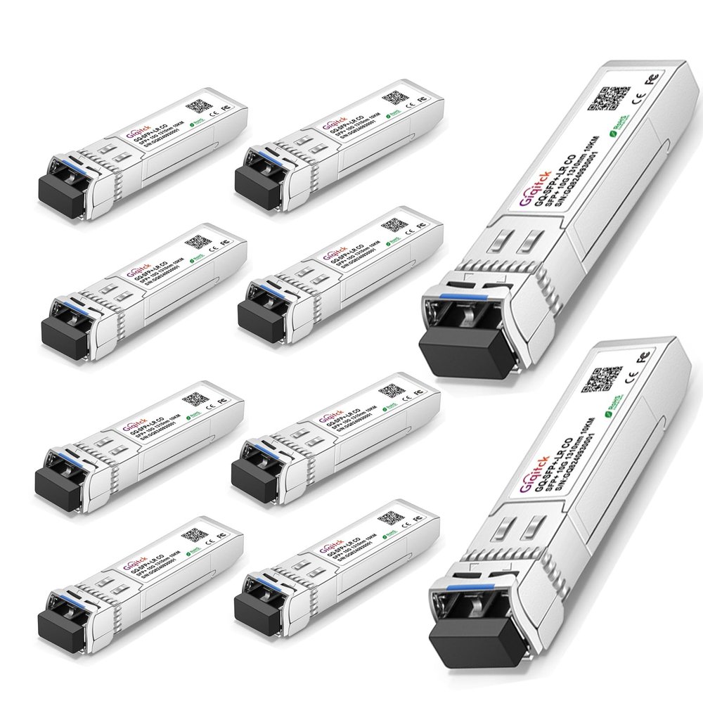 10GBase-LR SFP Module, 10Gbe Single-Mode LC Networking Transceiver for CO SFP-10G-LR, Meraki MA-SFP-10GB-LR, Ubiquiti UniFi UF-SM-10G, Fortinet, Meraki and More, up to 10km,10pcs
