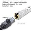 SFP+ to RJ45 10GBase-T Module, 1.25G/2.5G/5G/10G Copper SFP to Ethernet Networking Transceiver for Cisco SFP-10G-T-S, Ubiquiti UniFi UF-RJ45-10G, Meraki, Supermicro and More, up to 30m,4pcs view 3