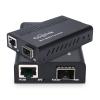 10G MINI Media Coverter, 10 Gigabit Fiber to 10Gb Copper UTP Media Converter, Mini Unmanaged 1x 100M/1G/2.5G/5G/10GBase-T RJ45 to 1x 10GBase-X SFP+ Slot 10Gigabit Ethernet Media Converter - 2pcs view 1