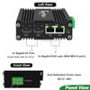2-Port Industrial Switch with 2 Dual SC Fiber Port, Single Mode Gigabit Dual SC Fiber Media Converter 20 km, Mini 10/100/1000Mbps Ethernet to SC Fiber Switch, DC12~48V Input, IP40 Rated Aluminum case view 2