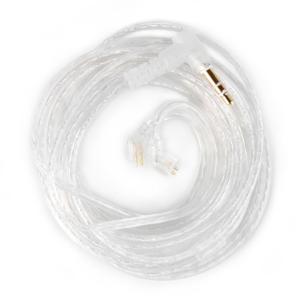 2 Meter Length CCZ UP01 Plus 5N OFC Replacement Earphone Extension Cable, in Ear Monitor Headphone Cords Wire TFZ Pins for KBEAR KS1/KS2/Storm/Flash/Lark, CCZ Melody/DC02/DC03 (TFZ 3.5MM, without Mic)