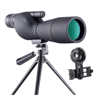 25-75x60 Powerful Spotting Scope Monoculars Zoom Telescope Bak4 FMC Waterproof with Tripod Bird Watching Telescope(A)