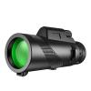 80X100 Hd Monocular Telescope 8000M Long Range Zoom Bak4 Prism Telescope with/Without Tripod Phone Clip Hunting Outdoor Camping(BlackA Standard) view 1
