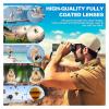 80X100 Hd Monocular Telescope 8000M Long Range Zoom Bak4 Prism Telescope with/Without Tripod Phone Clip Hunting Outdoor Camping(BlackA Standard) view 2