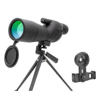 25-75x60 Spotting Scope Zoom Telescope BAK4 Prism Waterproof Powerful Monocular for Birdwatching Target Shooting Outdoor Camping(with Tripod and Clip)