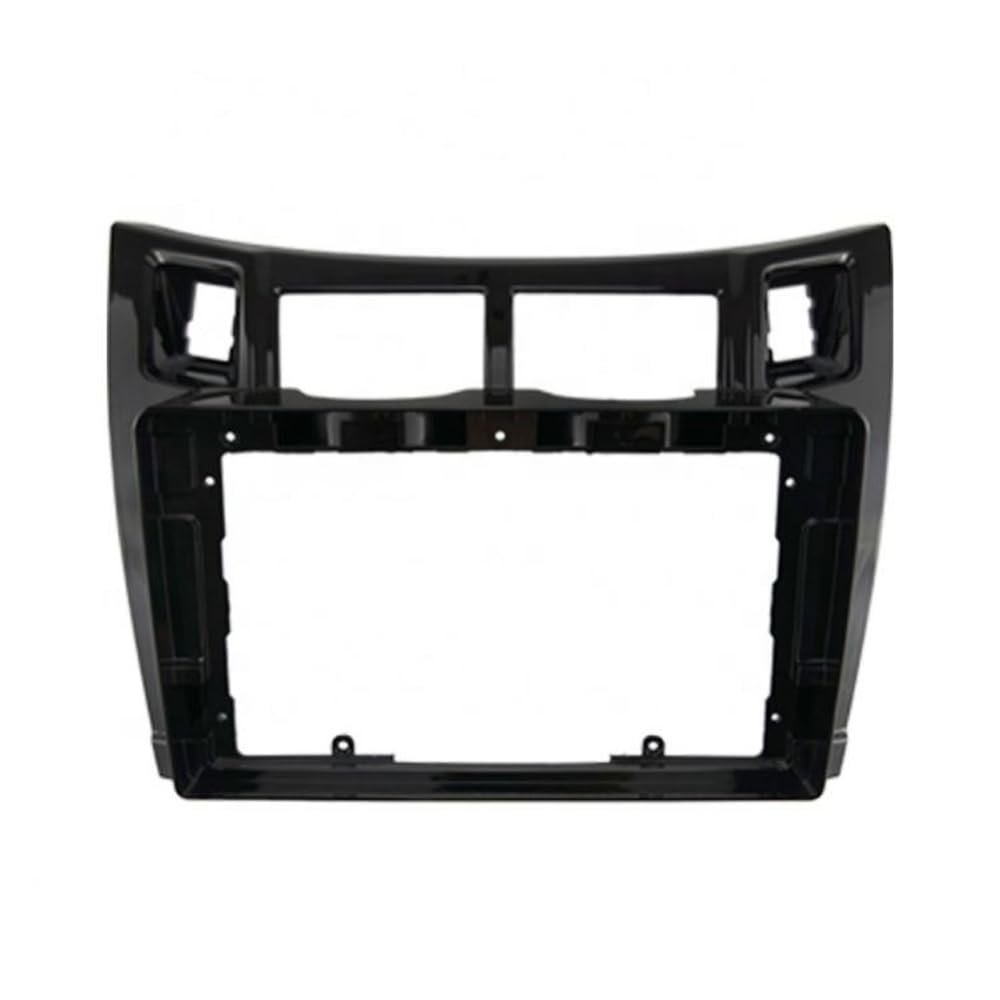 2 Din Car Stereo Radio Frame Fascia Cover Trim Kit Panel 9 Inch Compatible with Yaris Vitz Platz 2005 2006 2007 2008 2009 2010 2011(Black UV)