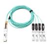 OPSTRAN 100G QSFP28 to 4x25G SFP28 Active Optical Breakout Cable Compatible with Arista Networks AOC-Q-4S-100G-20M 20m (66ft) view 1