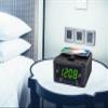 HANNLOMAX HX-208Wi CD/MP3 Player with Alarm Clock Radio, Wireless Charger, PLL FM Radio, USB Ports for Charging and MP3 Playback, 1.2" Green LED Display, Dual Alarm, AC Operation only. view 3