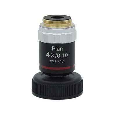 JOEBO Microscope Kit 4X 10X 20X 40X 100X Achromatic Infinity Objective Lens with RMS Mounting Microscope Lens Adapters(4X)