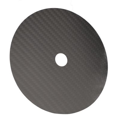 Carbon Fiber CD Mat, Low Distortion Rate, Fullness Sound Quality, Vibration Absorption Sound Improvement with Applicable Scope for CD Player (Black)