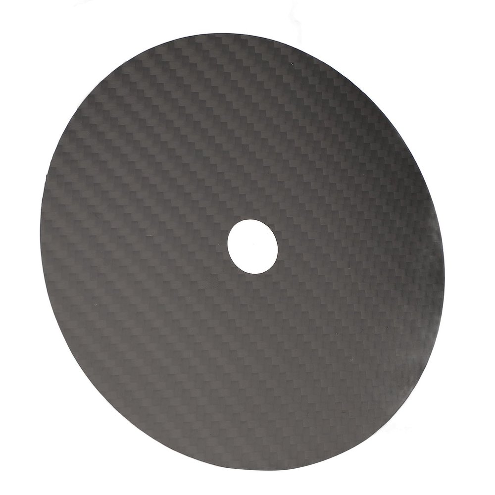 Carbon Fiber CD Mat, Low Distortion Rate, Fullness Sound Quality, Vibration Absorption Sound Improvement with Applicable Scope for CD Player (Black)