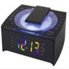 HANNLOMAX HX-336CD CD Player with Alarm Clock Radio, 1.2" RGB LED Display, Bluetooth, Digital Clock with Dual Alarm, Aux-in, AC Operation only. (Black) view 1