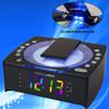HANNLOMAX HX-336CD CD Player with Alarm Clock Radio, 1.2" RGB LED Display, Bluetooth, Digital Clock with Dual Alarm, Aux-in, AC Operation only. (Black) view 2