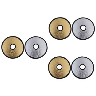 Hoement 3pcs 2 1 2-in-1 Foldable Flash Diffuser Reflector for Photography Outdoor Sunlight Reflector Strong Adhesive Soft Light for Camera
