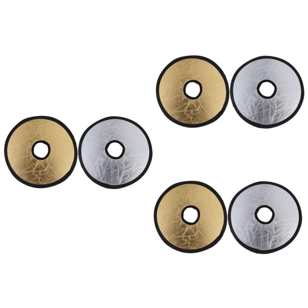 Hoement 3pcs 2 1 2-in-1 Foldable Flash Diffuser Reflector for Photography Outdoor Sunlight Reflector Strong Adhesive Soft Light for Camera