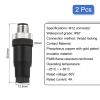 MECCANIXITY 2Pcs 8 Pin M12 Male Aviation Connector Wire Plug A Coding 12mm Circular Sensor Connector Waterproof IP67 for Cable view 2