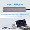 USB hub Splitter USB Splitter for Laptop,USBA 3.0 1to4,USBA/C 3.0 Splitter usbc hub for Laptop,usb3.0 Port Expander usbc Adapter to usb3.0,USB Expander,USB c hub Plug and Play view 2