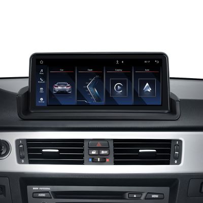 10.25" IPS Touch Screen Car Radio for BMW 3 Series E90/E91/E92/E93 (2008-2012) Wireless/Wire CarPlay Android Auto with CIC System, No Original Display, Bluetooth, Multimedia Receiver (Need to Cut)