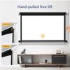 16:9 Projection Screen Manual Projector Screen 60 Inch 72 Inch HD Portable Movie Projector Screen for Home Theater Office, Easy Setup(72in16:9) view 2