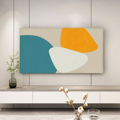 TV Covers 32-85 Inches Tv Screen Cover Universal All-inclusive Elastic LCD LED TV Dustproof Sun Protection Modern Simple Hanging TV Display Protectors Home Art Decoration Cover-Green-1||32-39 inch