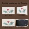 TV Covers 32-85 Inches Tv Screen Cover Universal All-inclusive Elastic LCD LED TV Dustproof Sun Protection Modern Simple Hanging TV Display Protectors Home Art Decoration Cover-Green-2||69-75 inch view 4