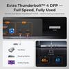TESmart Thunderbolt 4 KVM Switch 2 Monitors 2 Computers 4K@60Hz, HDMI+DisplayPort KVM Switch Dual Monitor for 1 Laptop (TB4 USB C w/Charging 60W) & 1 Desktop (HDMI 2.0 & DP1.2), Gigabit Network, EDID view 3