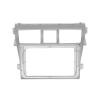 Car Front Side Air Outlet Vent Frame Trim Compatib 9 Inch Car Fascia/Fit for Toyota Vios Yaris Belta 2006 2007 2008 Video Panel Player Audio Dash 2 Din Frame Dashboard Mount Kit ABS Silver Car Stereo view 1