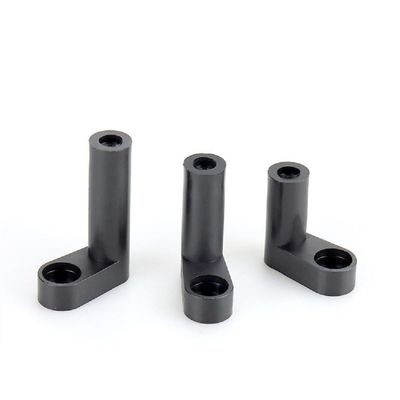 10pcs L-shaped computer screw Motherboard fixing Plastic foot pad PCB board pillar Insulation pillar - (Size: L25, Color: Black)