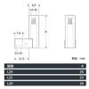10pcs L-shaped computer screw Motherboard fixing Plastic foot pad PCB board pillar Insulation pillar - (Size: L25, Color: Black) view 2