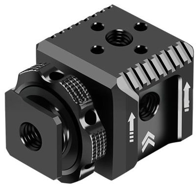 Ubxvamm Aluminum Triple Cold Shoe Mount Bracket for Camera Flashes, Microphones and Light Accessories
