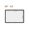 Double Sided Projector Screen Foldable Projection Screen 60" 72" 84" 100" 120" HD Movie Projector Screen for Theater Outdoor Indoor, Anti-Crease(84in4:3) view 2