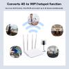 4G LTE Router, Unlocked Hotspot Router with SIM Card Slot, Supports 20-30m, 32 Devices, 150mbps Download, 50mbps Upload, 300mbps Transfer (US Plug) view 3
