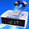 HANNLOMAX HX-336CD CD Player with Alarm Clock Radio, 1.2" RGB LED Display, Bluetooth, Digital Clock with Dual Alarm, Aux-in, AC Operation only. (White) view 2