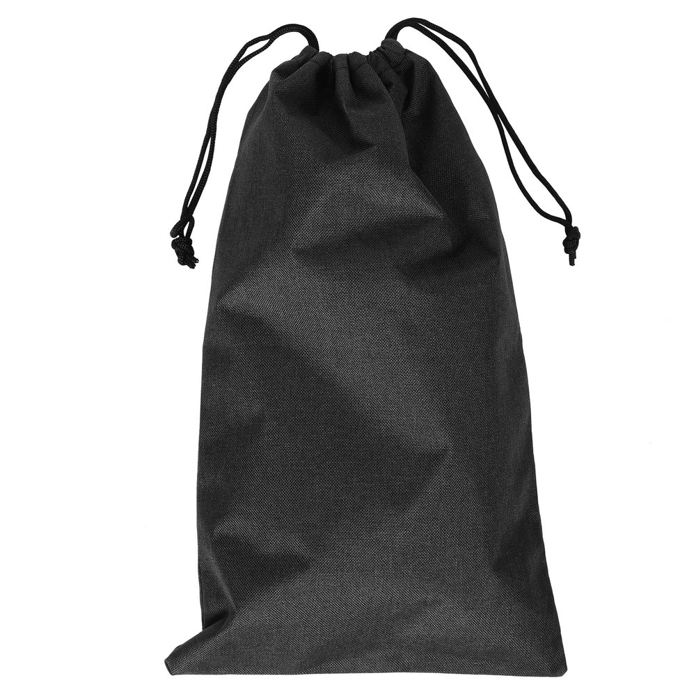 LOGOFUN Drawstring Carrying Bag Tripod Selfie Stick Storage Bag Tripod Storing Case with Strap for Outdoor Tarvel Supply - Black 25 * 45CM