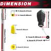 8PCS 5A DC Power Cable Jack Plug Adapter Male Connector 5.5mm x 2.1mm Barrel Socket with 18AWG Wire for CCTV Security Camera DVR DIY Toys 5PCS 12V DC Female Connector Plug Wiring Cap view 2