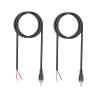 2PCS Universal RCA Male Plug Jack Repair Wire Cable RCA to Bare Cable Cord view 1