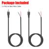 2PCS Universal RCA Male Plug Jack Repair Wire Cable RCA to Bare Cable Cord view 3