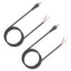 2PCS Universal RCA Male Plug Jack Repair Wire Cable RCA to Bare Cable Cord view 4