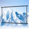 SXKJQER 40" 50" 60" 72" Manual Pull-Down Projector Screen Home Theater Projector Screen HD Retractable Movie Screen Manual Pull Down Projection Screen for Home Office(16:9,40") view 1