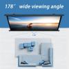 SXKJQER 40" 50" 60" 72" Manual Pull-Down Projector Screen Home Theater Projector Screen HD Retractable Movie Screen Manual Pull Down Projection Screen for Home Office(16:9,40") view 4