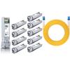 10 Pack 10Gb Singlemode Module with 10m OS2 LC to LC Fiber Cable, 10GBASE-LR Compatible for Cisco SFP-10G-LR, Meraki, Ubiquiti,Mikrotik, Netgear,D-Link and More view 1