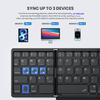 Foldable Keyboard, Tri-Fold Portable Wireless Bt Keyboard with Touchpad Travel Pocket Keyboard Multi Devices Tablet Phone Computer External Universal Keyboard view 2